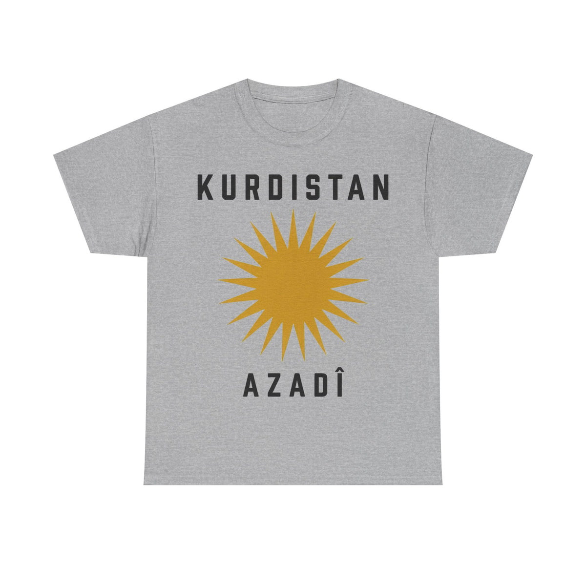 Kurdistán Azadi Sol Libertad Bandera Patria Idea de regalo - Camiseta unisex