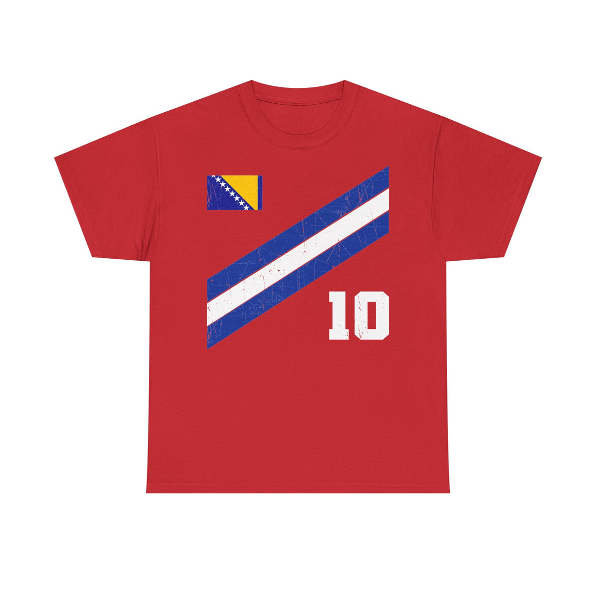 Bosnia Wappen Flagge Stolz Heimat Fußball fan Geschenkidee - Unisex T-Shirt