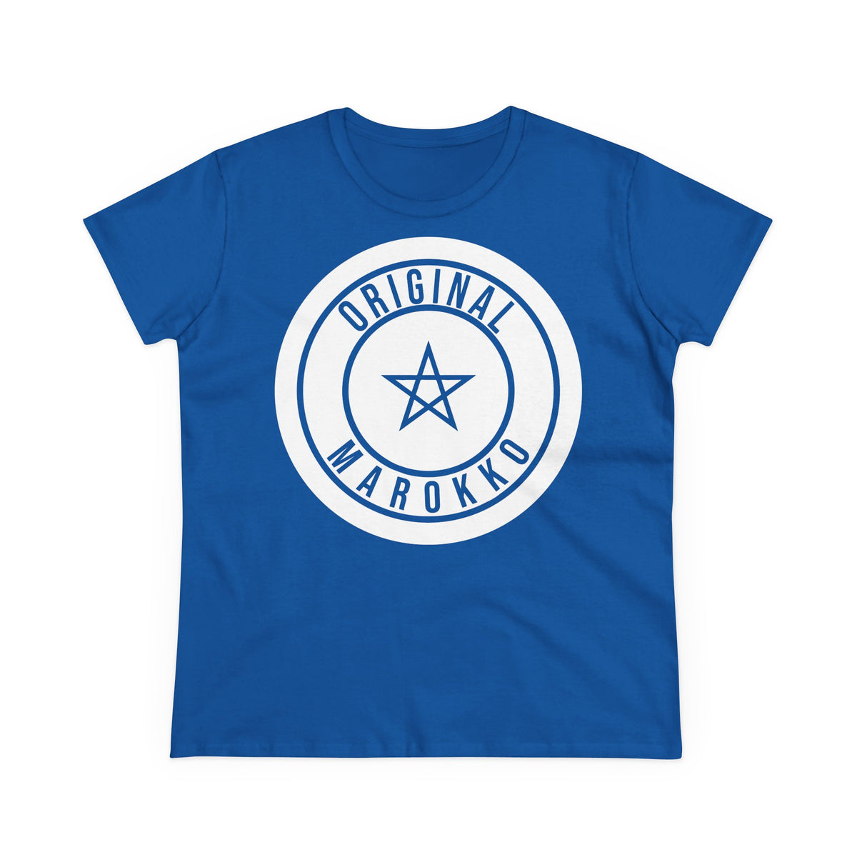 Escudo de Marruecos, bandera de Marruecos, orgullo, aficionada al fútbol y al deporte, idea de regalo - Camiseta para mujer