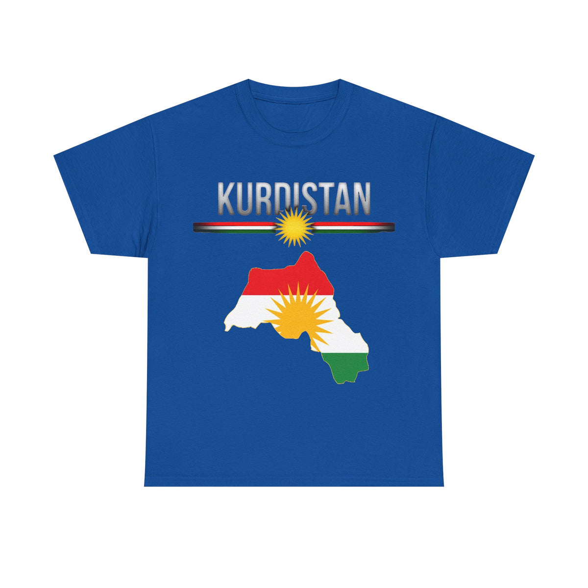Kurdistán Bandera Sol Escudo Patria Orgullo - Camiseta unisex