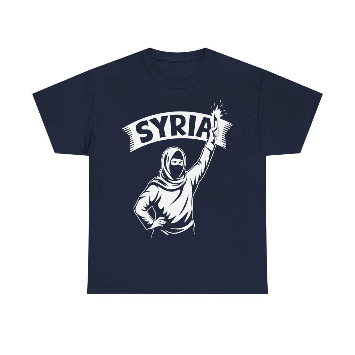Syria Syrien Hooligan Wappen Flagge Heimat Sport Fußball Fan Geschenkidee - Unisex T-Shirt