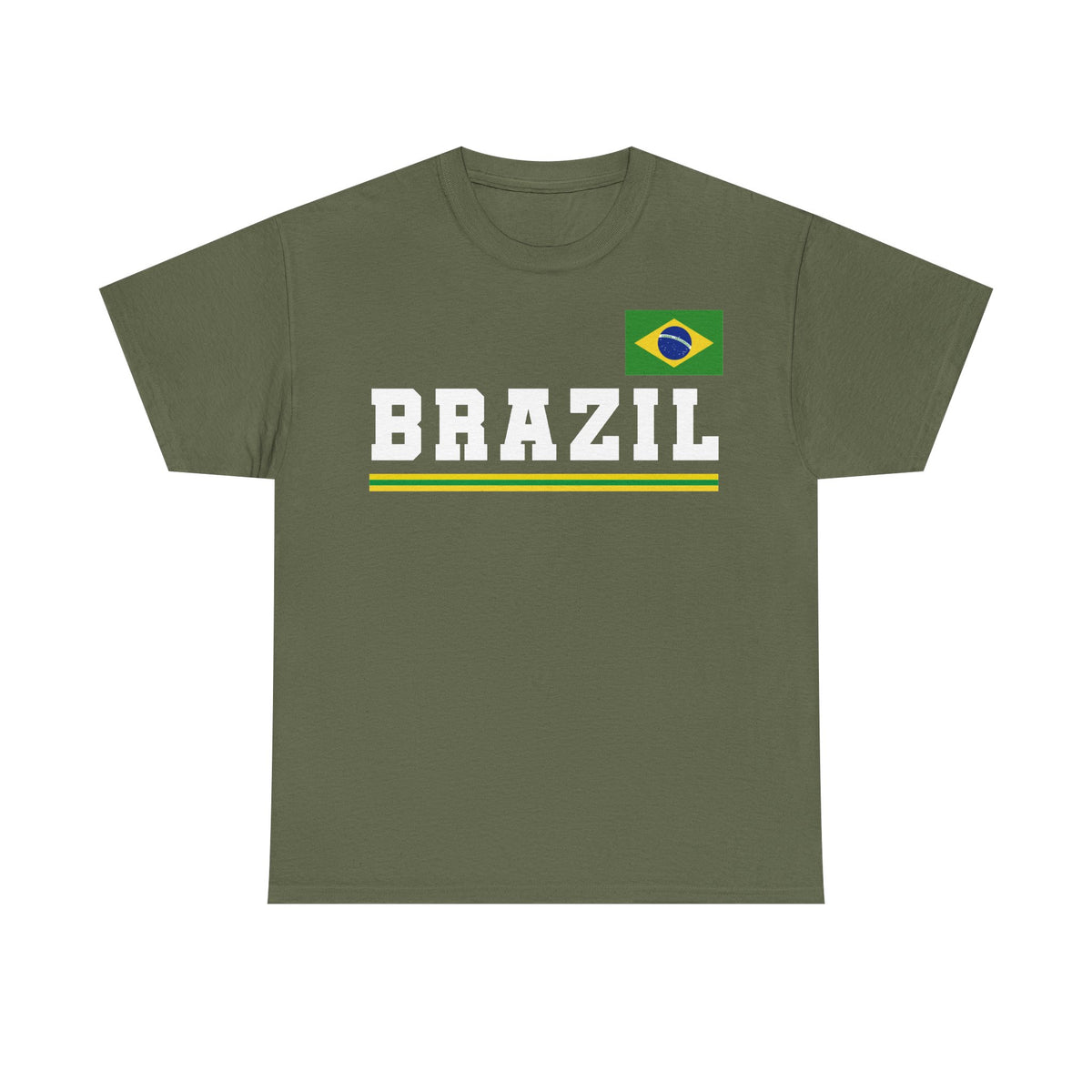 Brazil Brasilien Wappen Flagge Sport Fan Fußball Geschenkidee - Unisex T-Shirt