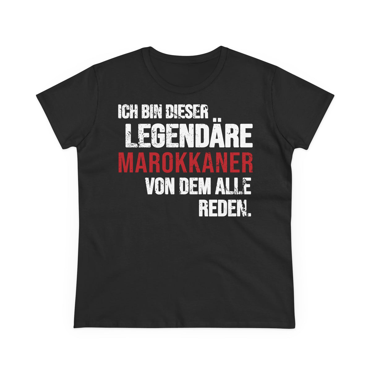 Escudo de Marruecos, bandera de Marruecos, orgullo, aficionada al fútbol y al deporte, idea de regalo - Camiseta para mujer