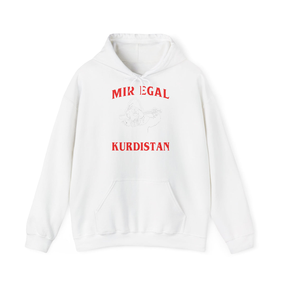 Kurdistan patria orgoglio stemma bandiera sport calcio regalo per tifosi - felpa con cappuccio unisex