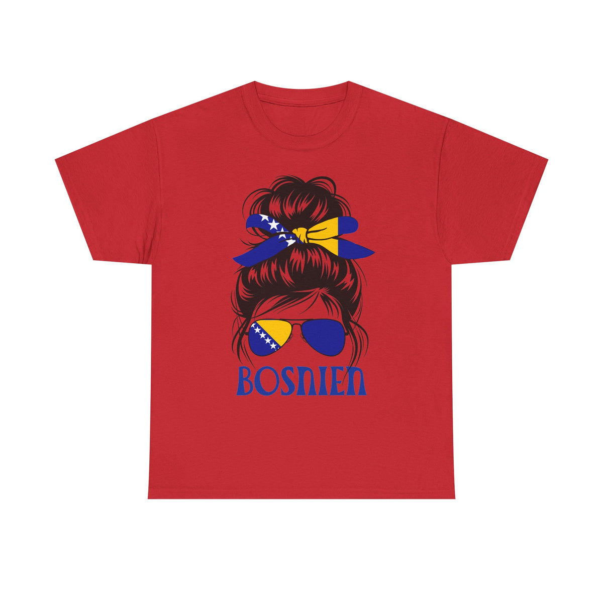 Bosnia Wappen Flagge Stolz Heimat Fußball fan Geschenkidee - Unisex T-Shirt