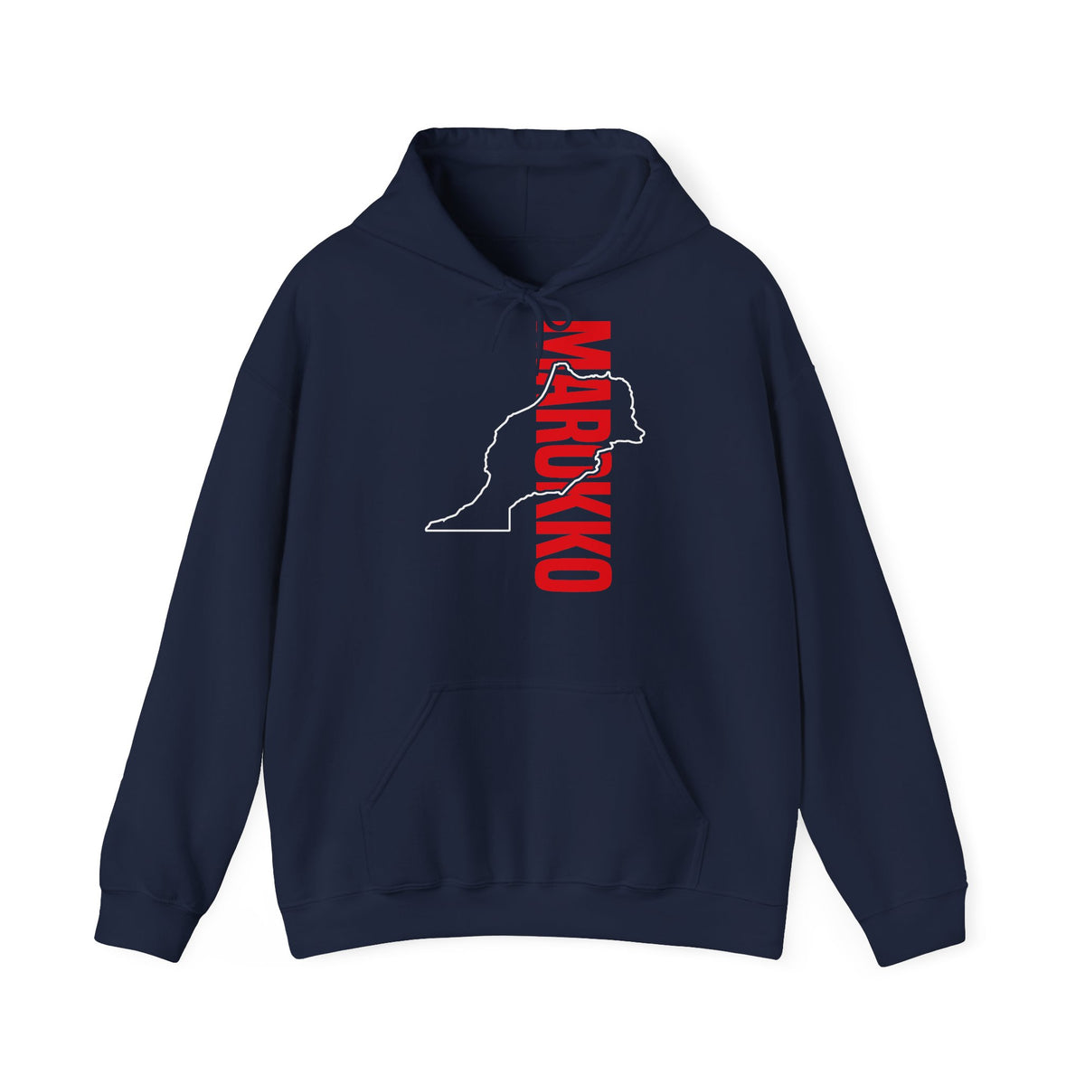 Stemma del Marocco Bandiera del Marocco Orgoglio Tifoso di calcio Sport Idea regalo - Felpa con cappuccio unisex