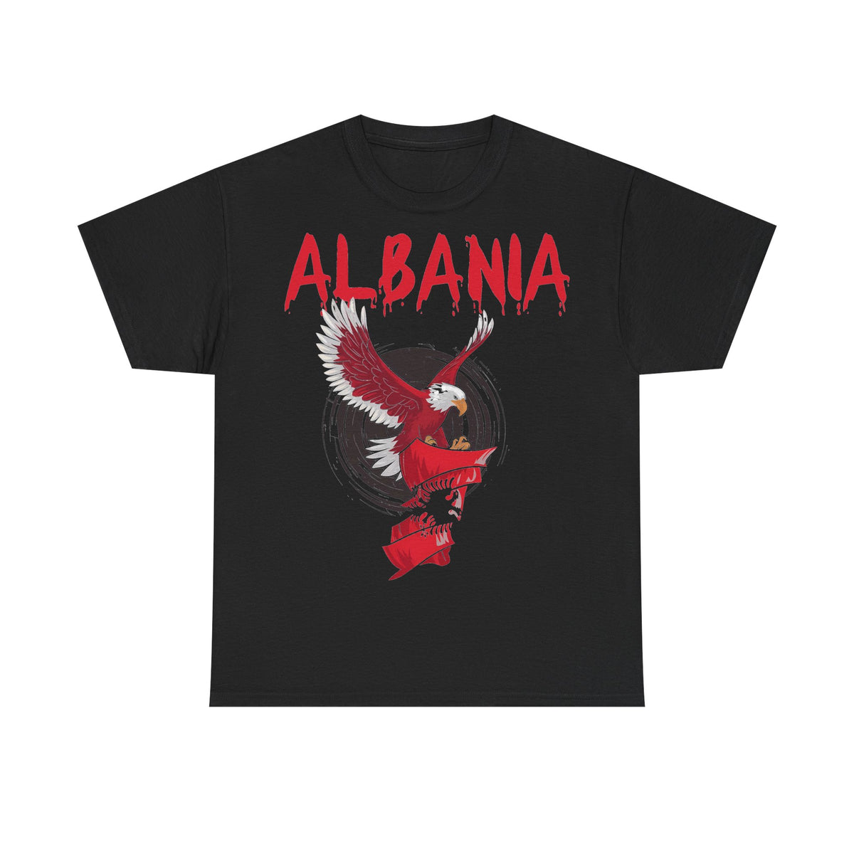 Albania Arte Águila Bandera Escudo Orgullo Aficionado del fútbol Idea de regalo - Camiseta unisex