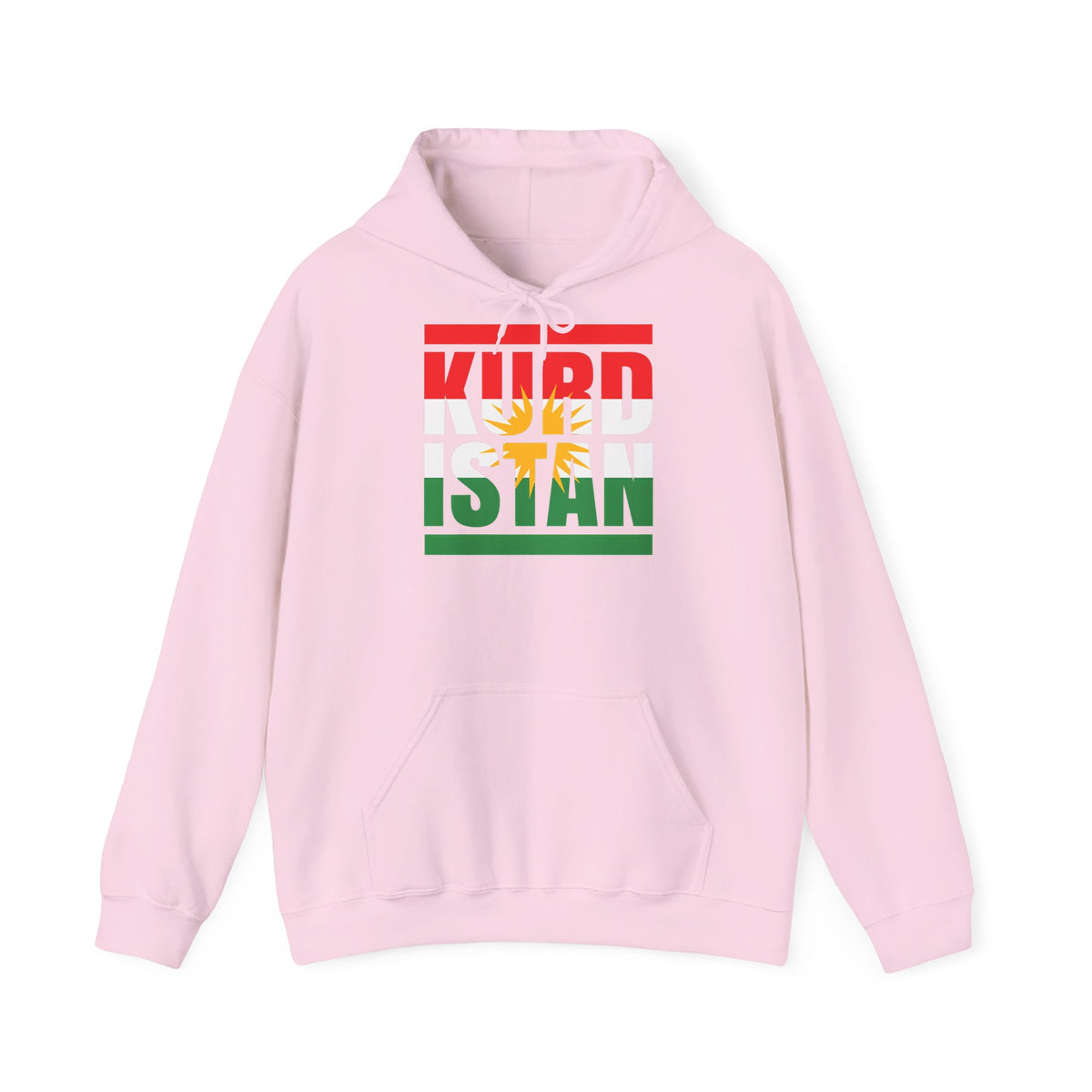 Kurdistan patria orgoglio stemma bandiera sport calcio regalo per tifosi - felpa con cappuccio unisex