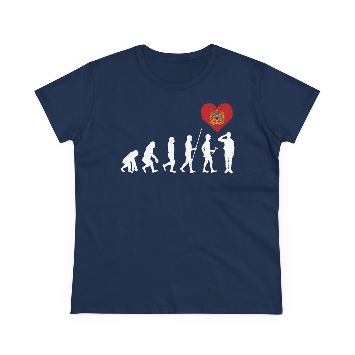 Escudo de Marruecos, bandera de Marruecos, orgullo, aficionada al fútbol y al deporte, idea de regalo - Camiseta para mujer