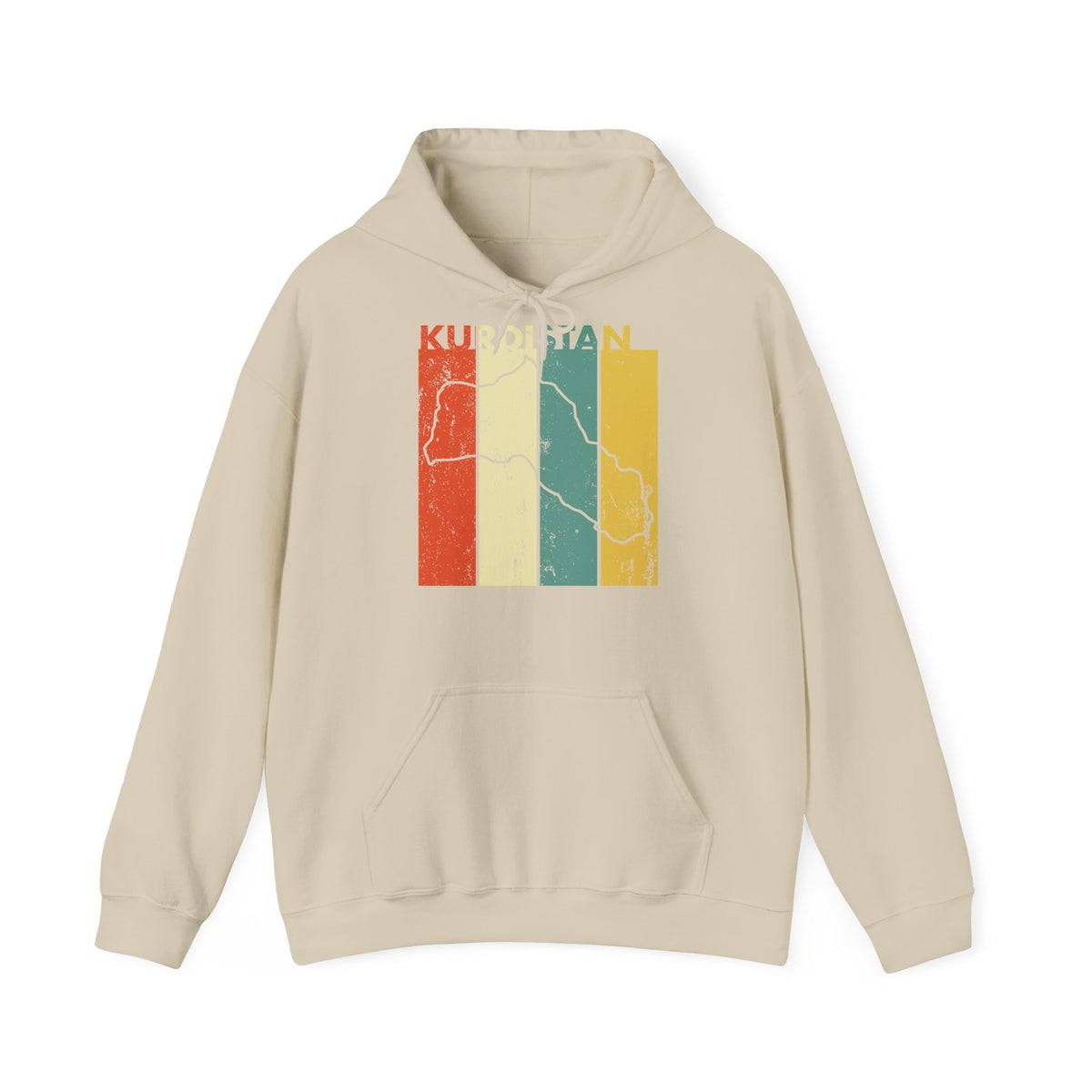 Kurdistan patria orgoglio stemma bandiera sport calcio regalo per tifosi - felpa con cappuccio unisex