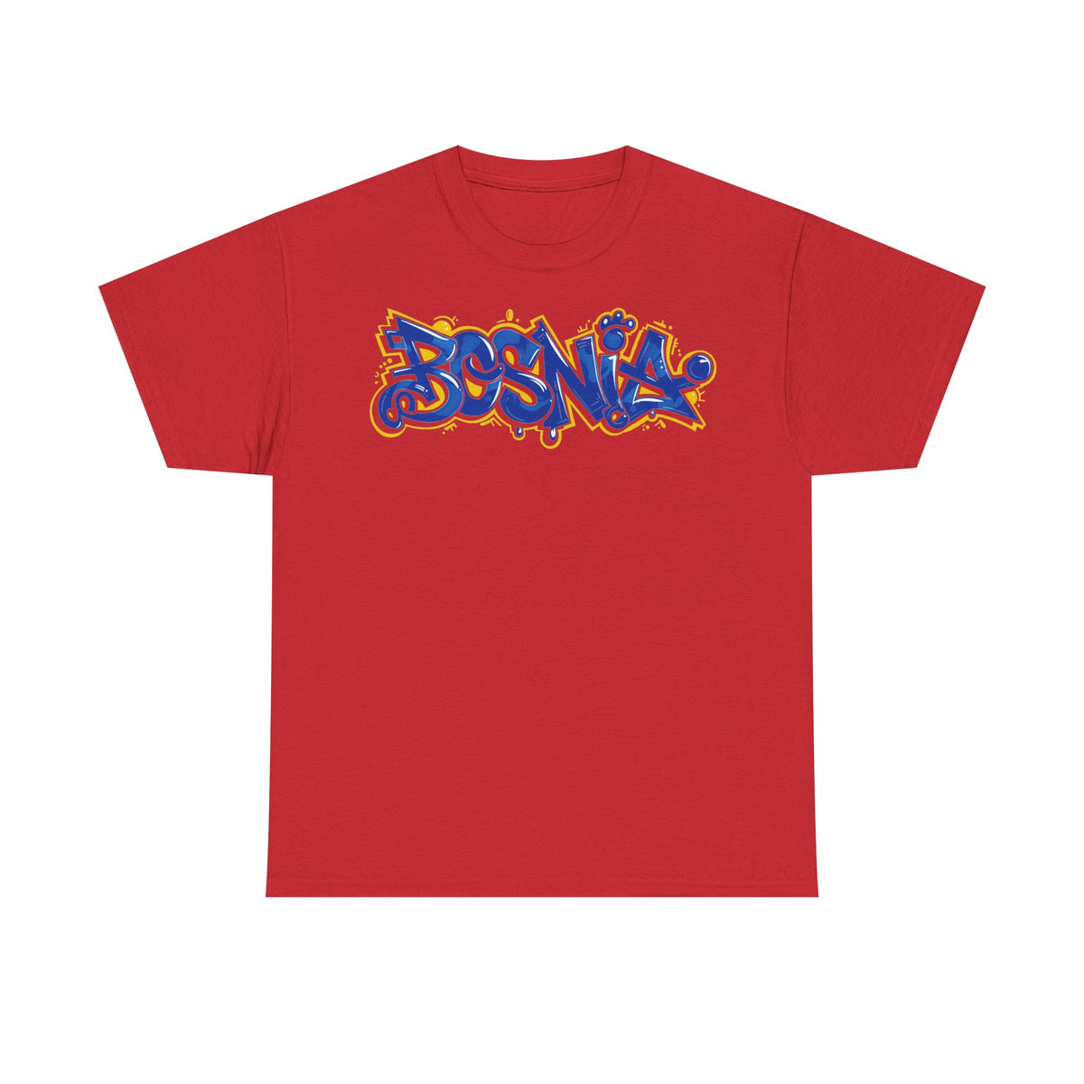Bosnia escudo bandera orgullo patria aficionado al fútbol idea de regalo - Camiseta unisex