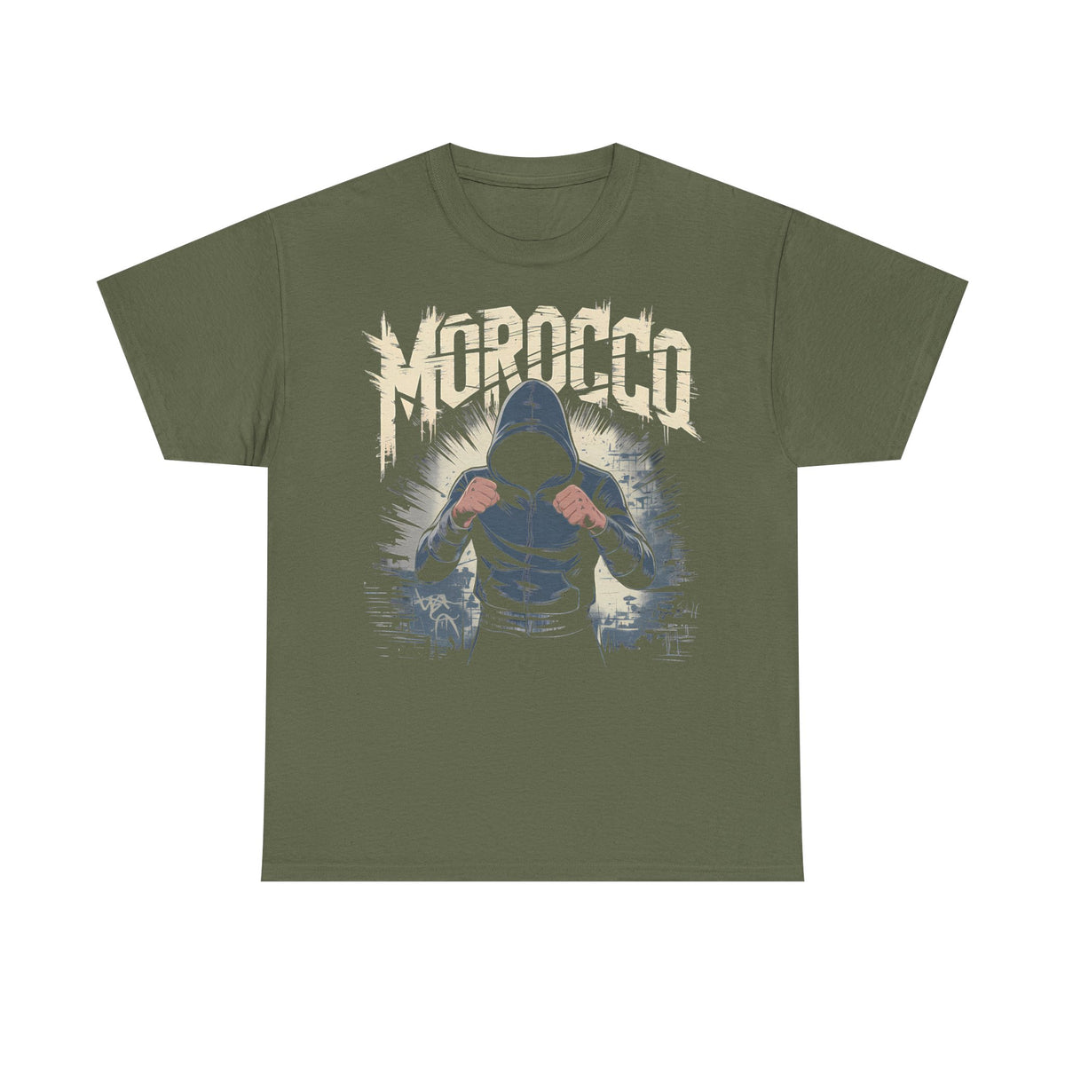 Escudo de hooligan de Marruecos Bandera de Marruecos Fútbol Aficionado Deporte Idea de regalo - Camiseta unisex