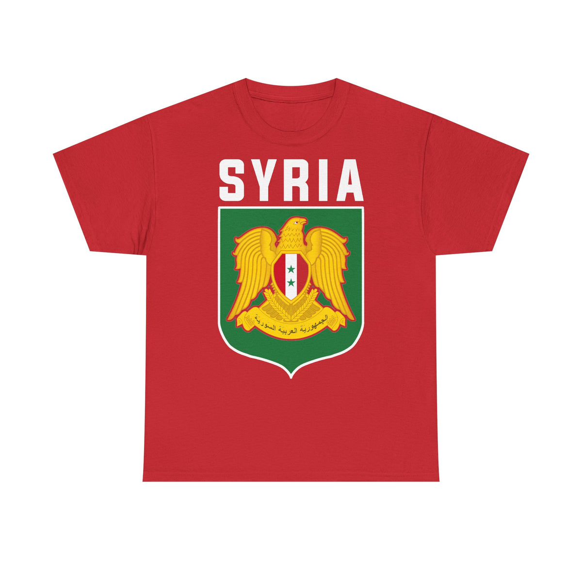 Syria Syrien Wappen Flagge Heimat Sport Fan Geschenkidee - Unisex T-Shirt