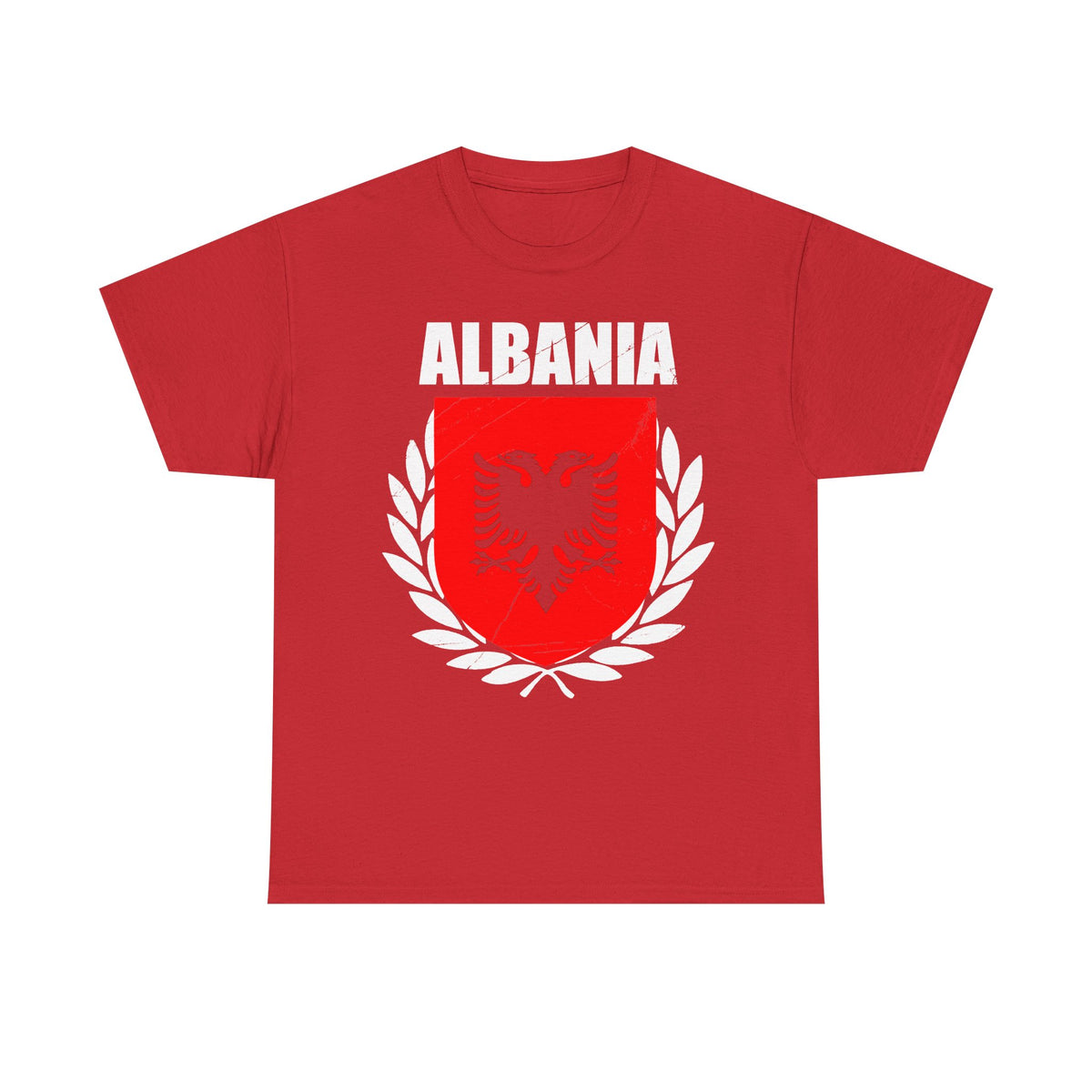 Camiseta unisex de Albania, escudo albanés, bandera, águila, fútbol, aficionado, deporte