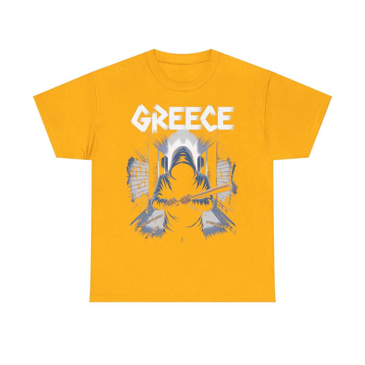 Grecia Grecia hooligan bandera escudo patria fútbol deporte aficionado idea de regalo - camiseta unisex
