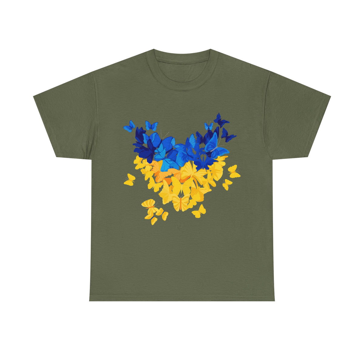 Bandera de Ucrania escudo idea de regalo afición al deporte moda vintage - Camiseta unisex