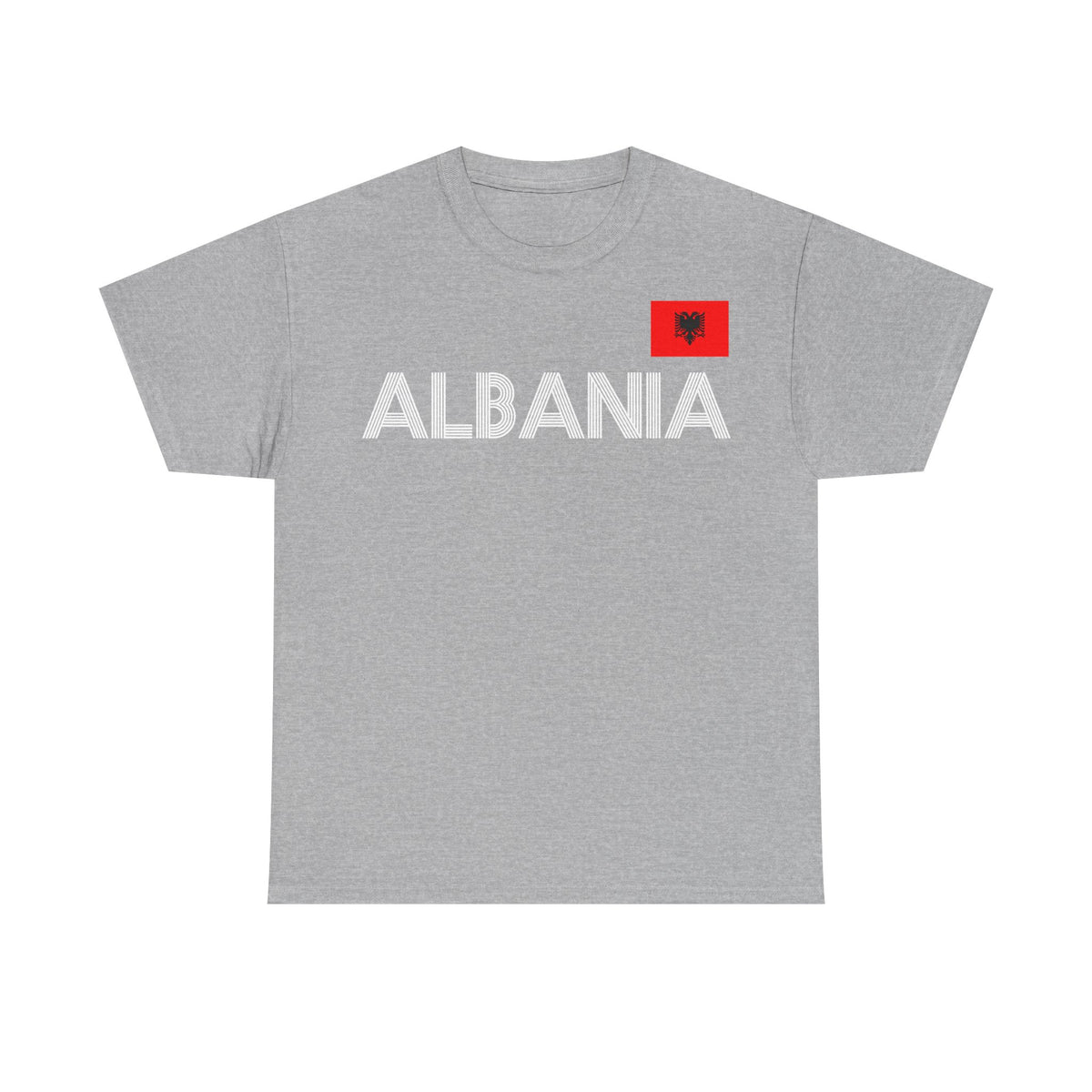 Camiseta unisex de Albania, escudo albanés, bandera, águila, fútbol, aficionado, deporte