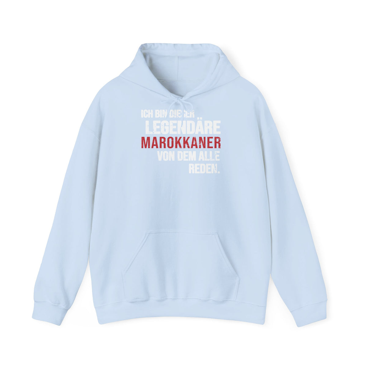 Stemma del Marocco Bandiera del Marocco Orgoglio Tifoso di calcio Sport Idea regalo - Felpa con cappuccio unisex