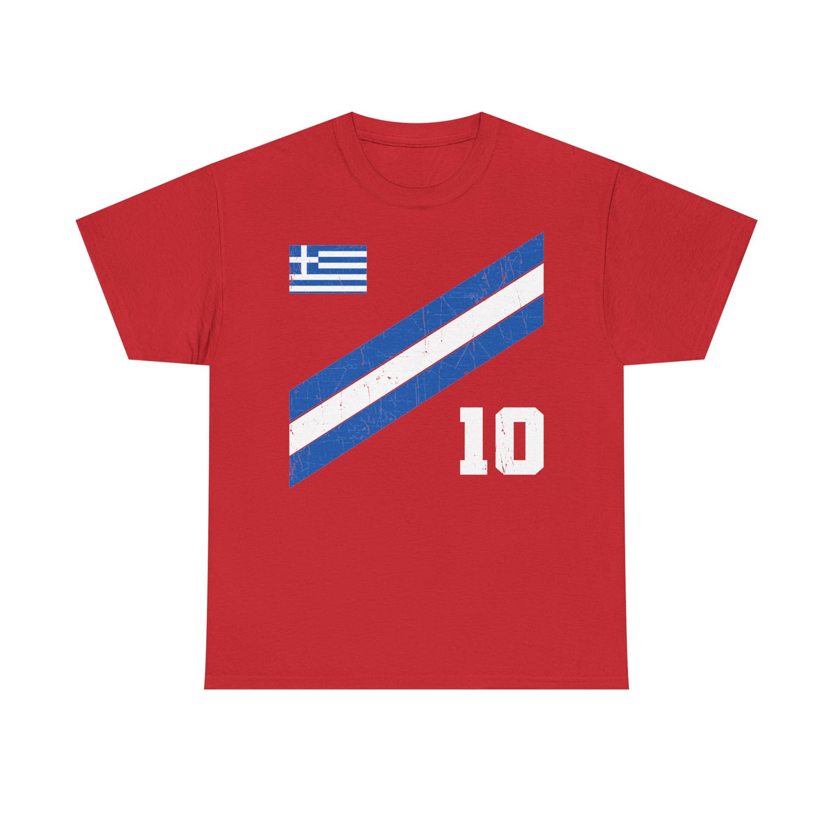 Grecia Grecia Bandera Escudo Patria Fútbol Deporte Aficionado Idea de regalo - Camiseta unisex