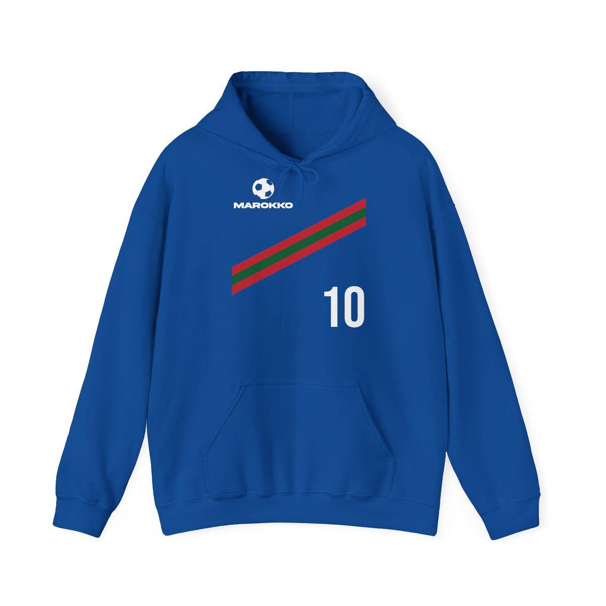 Stemma del Marocco Bandiera del Marocco Orgoglio Tifoso di calcio Sport Idea regalo - Felpa con cappuccio unisex