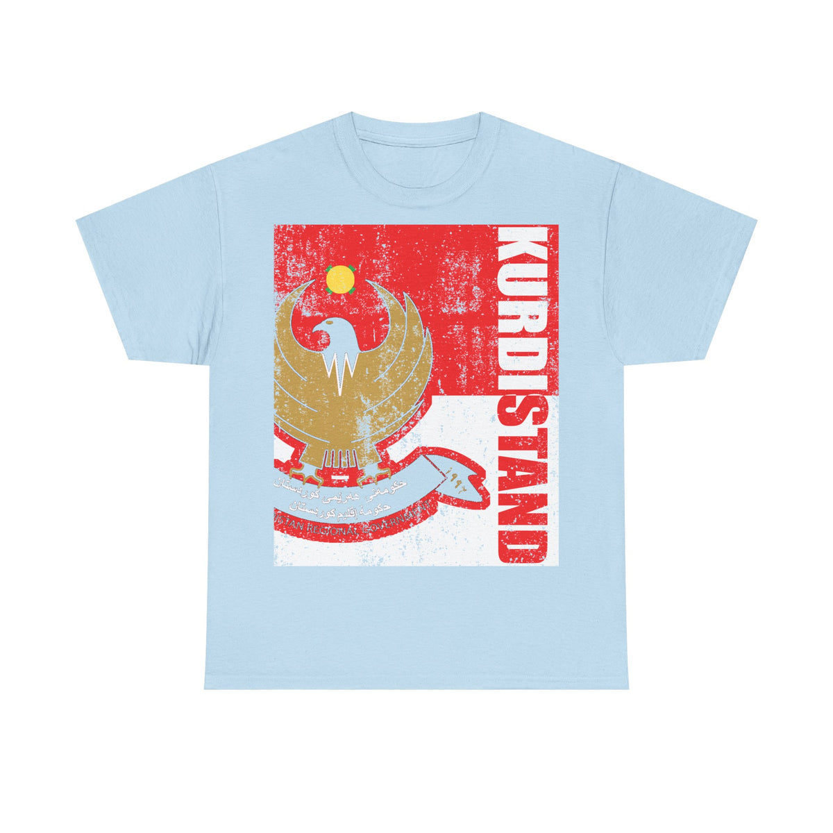 Kurdistán Azadi Escudo Bandera Patria Newroz Regalo - Camiseta unisex