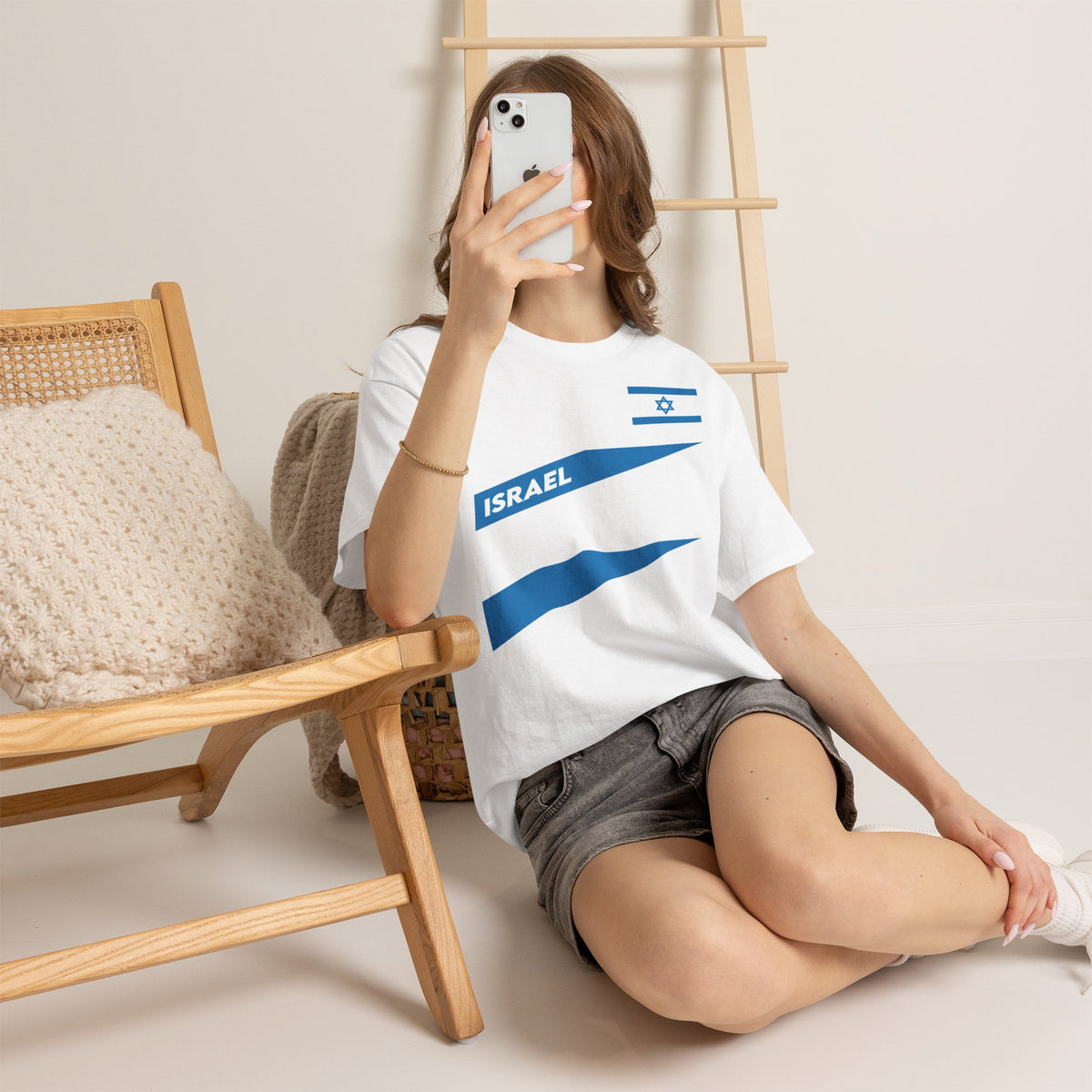 Israel Wappen Flagge Fan Geschenkidee Fashion - Unisex T-Shirt