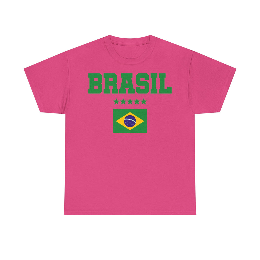 Brazil Brasilien Wappen Flagge Sport Fan Fußball Geschenkidee - Unisex T-Shirt