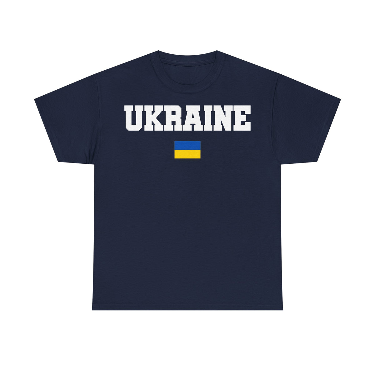 Bandera de Ucrania escudo idea de regalo afición al deporte moda vintage - Camiseta unisex