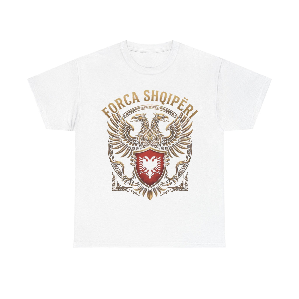 Forca Shqipäria Albania Noble Águila bicéfala Escudo Idea de regalo - Camiseta unisex
