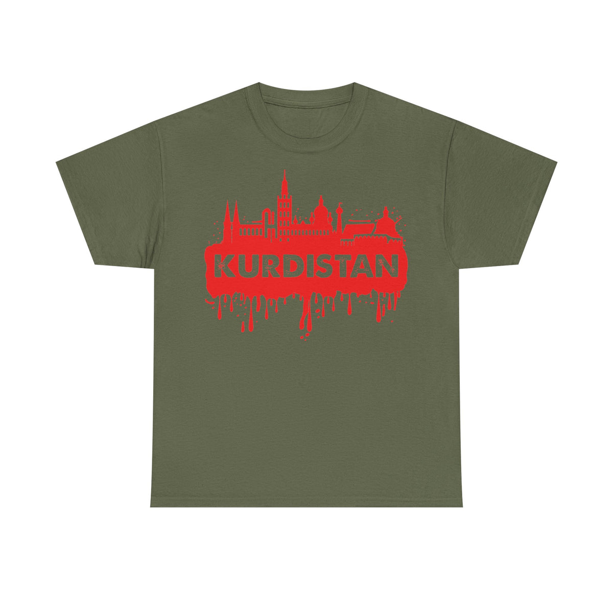 Kurdistán Azadi Escudo Bandera Patria Newroz Regalo - Camiseta unisex