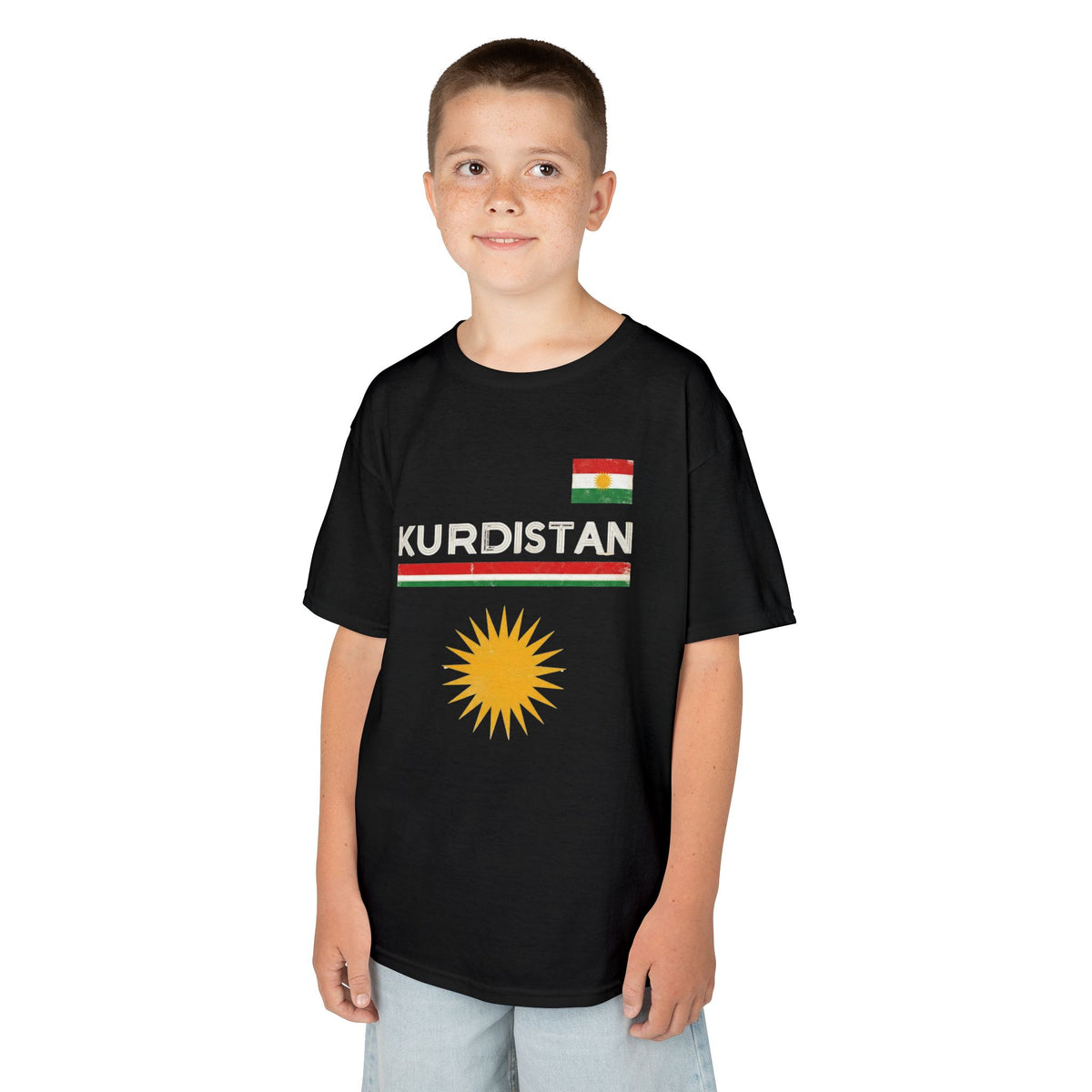 Kurdistan Street Urban Azadi Sonne Wappen - Unisex Kinder & Jugendliche T-Shirt