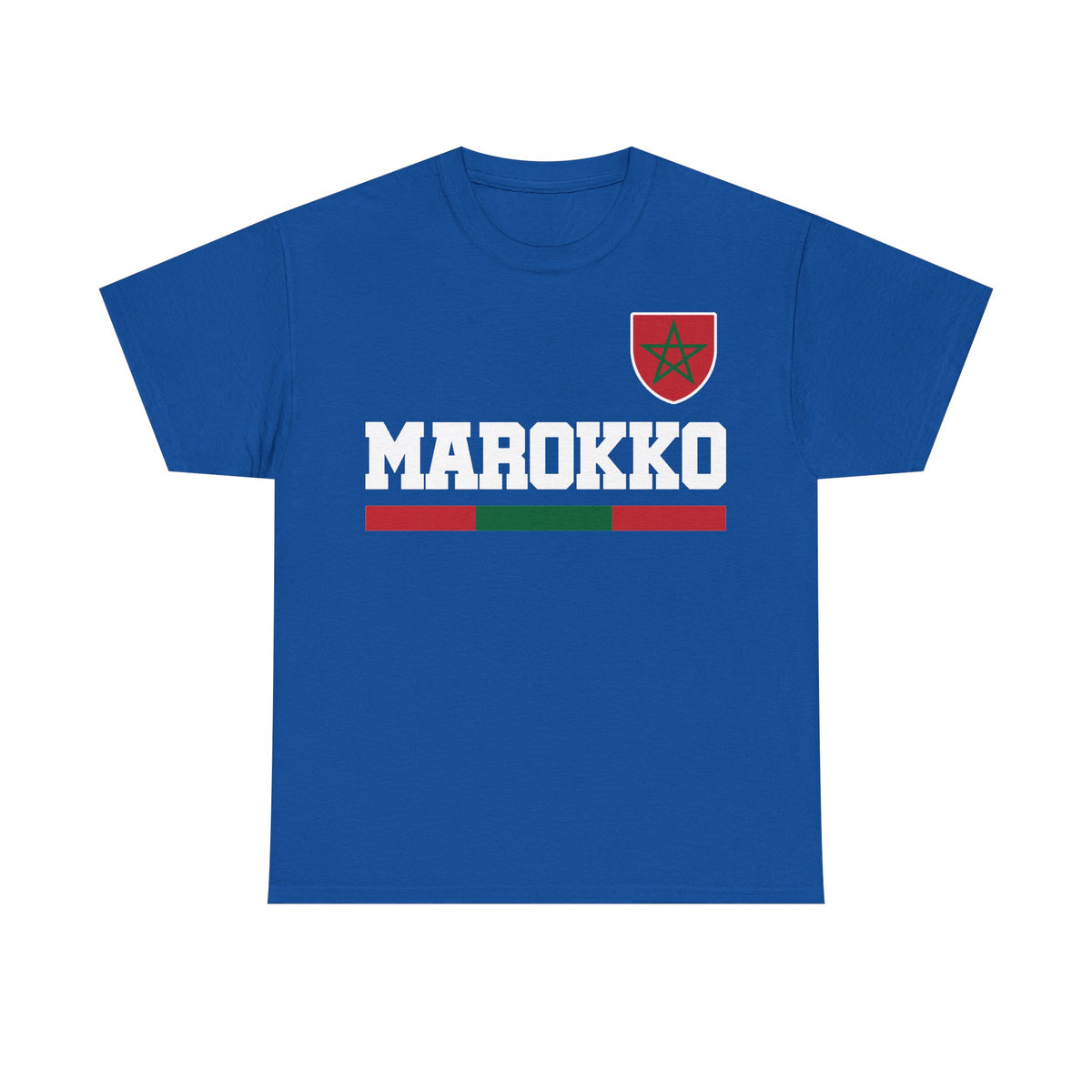 Marruecos Escudo Morocco Bandera Orgullo Fútbol Fan Deporte FIdea de regalo - Camiseta unisex