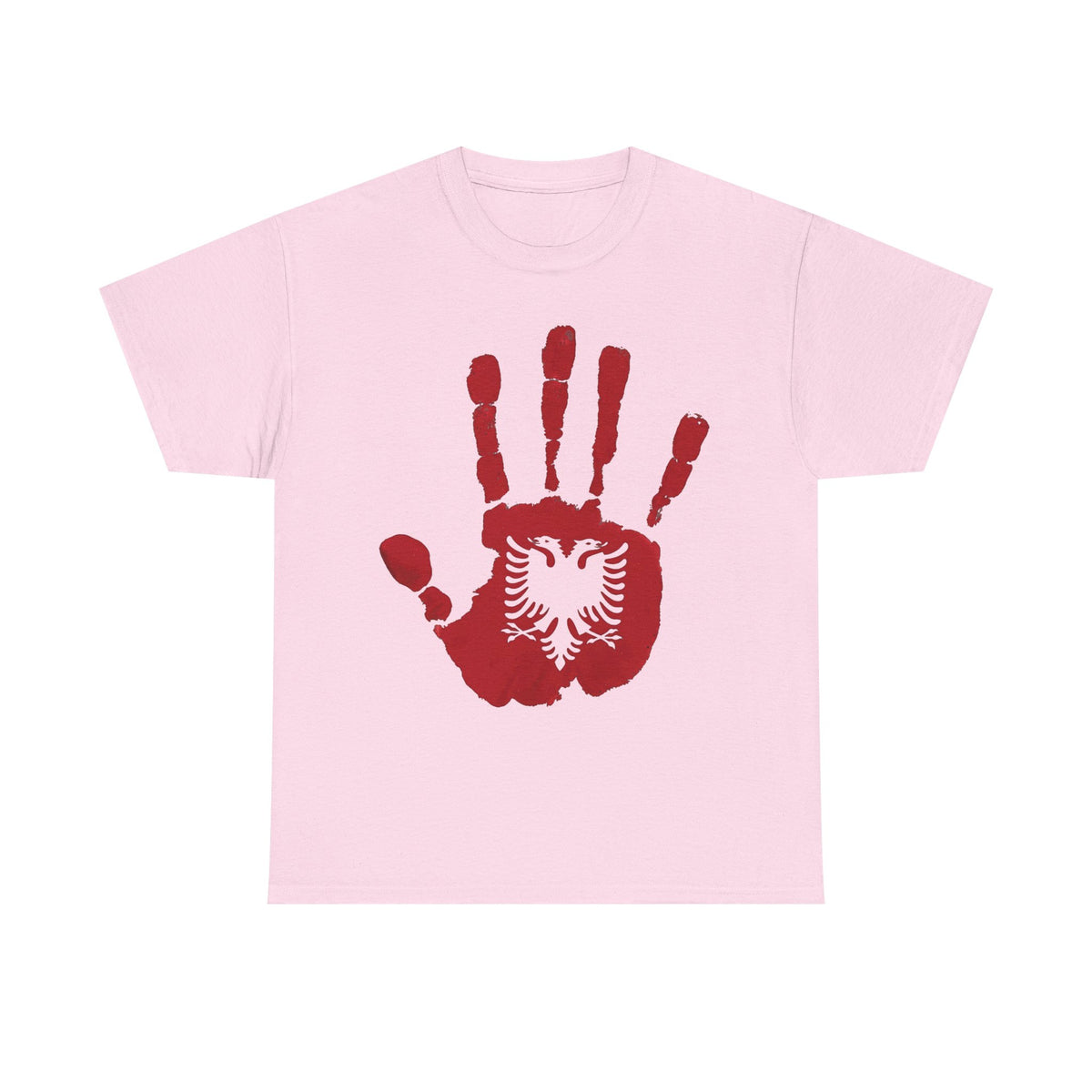 Albania DNA Handabdruck Flagge Adler - Unisex T-Shirt