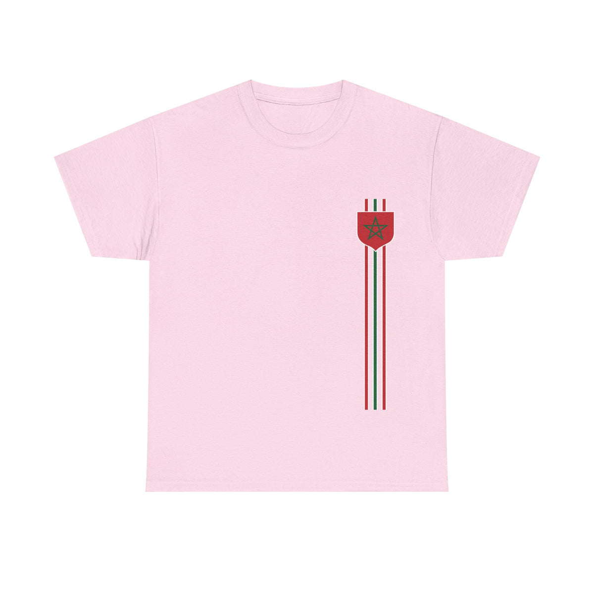 Marruecos Bandera Escudo Noble Orgullo Fútbol Fan Deporte - Camiseta unisex