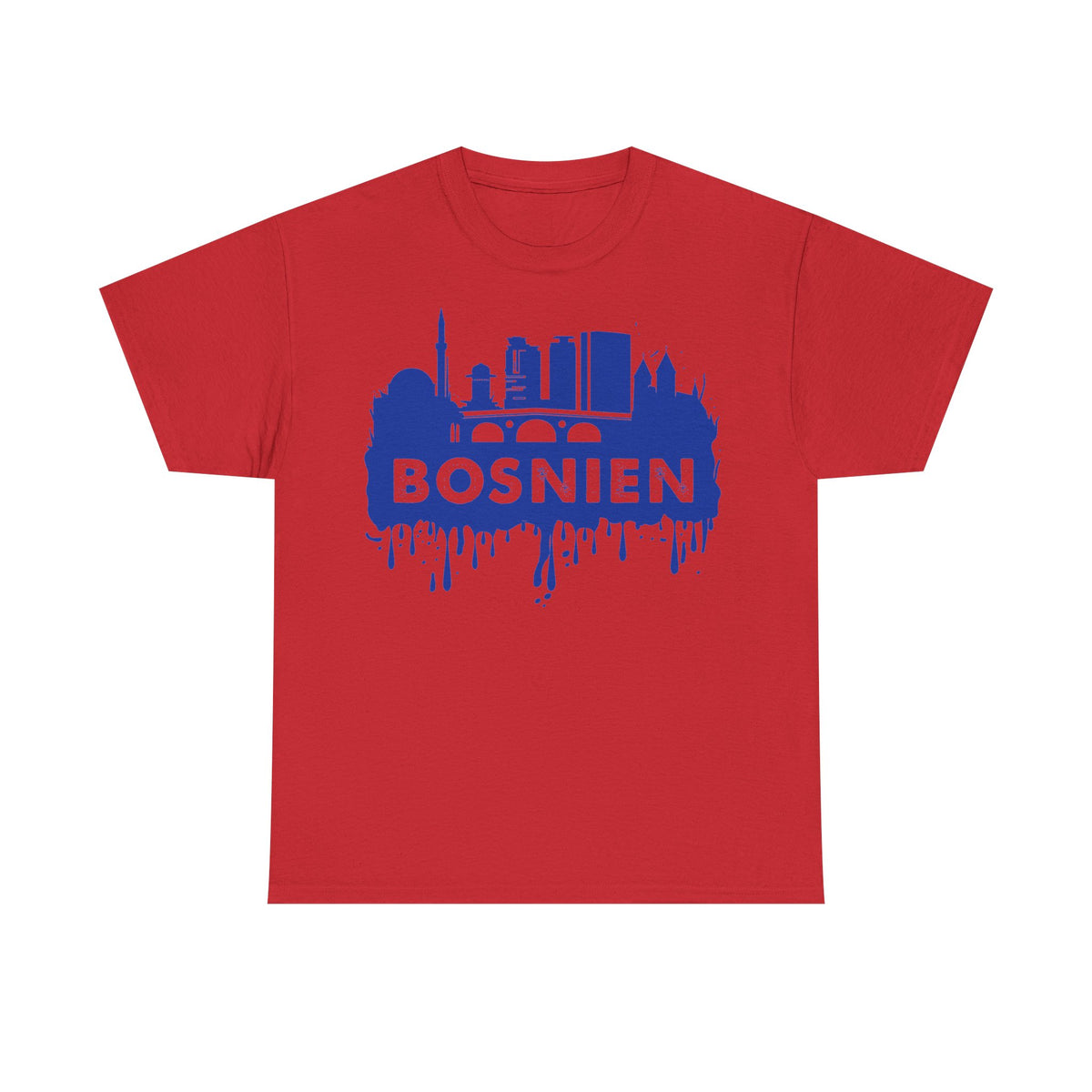 Bosnia escudo bandera orgullo patria aficionado al fútbol idea de regalo - Camiseta unisex