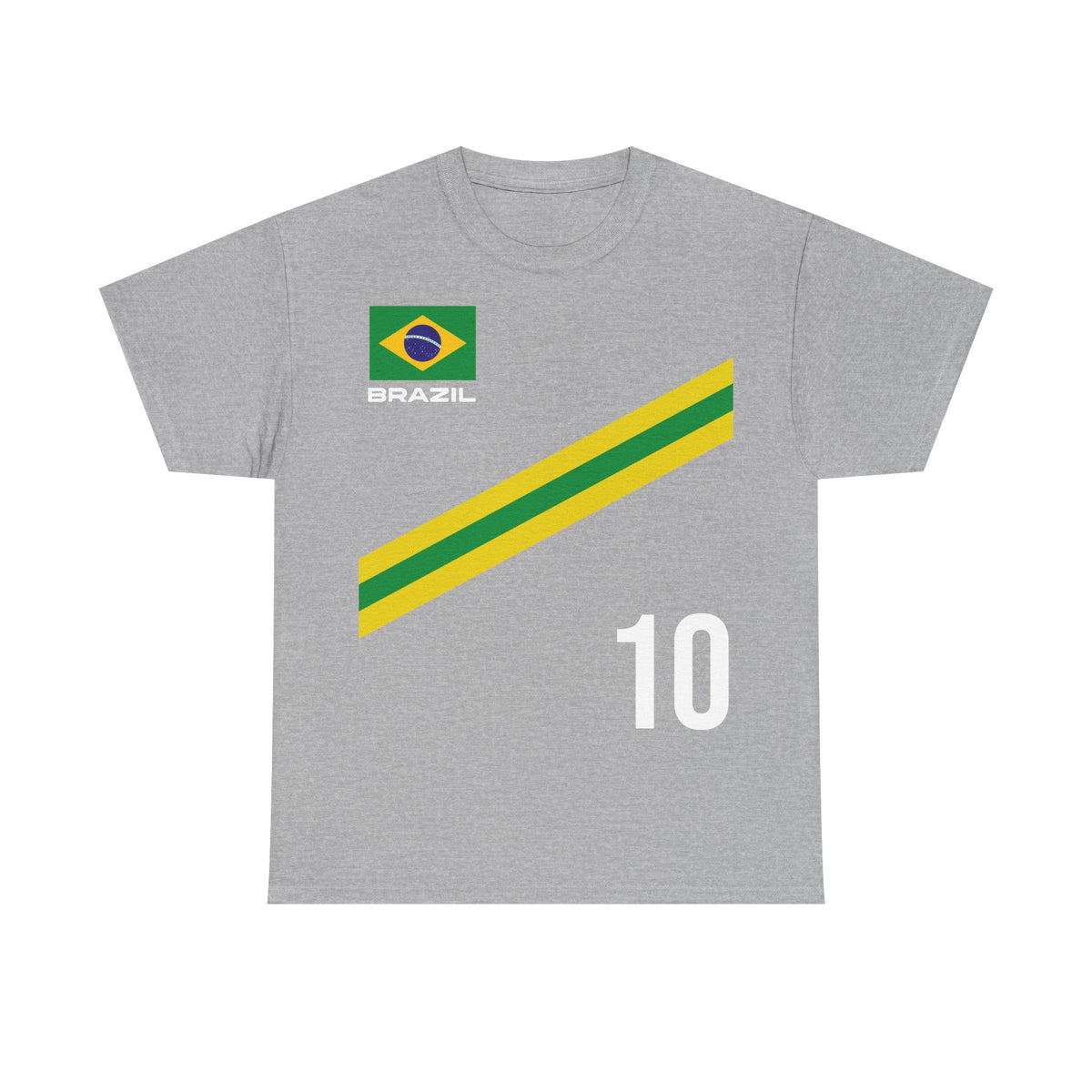Brazil Brasilien Wappen Flagge Sport Fan Fußball Geschenkidee - Unisex T-Shirt