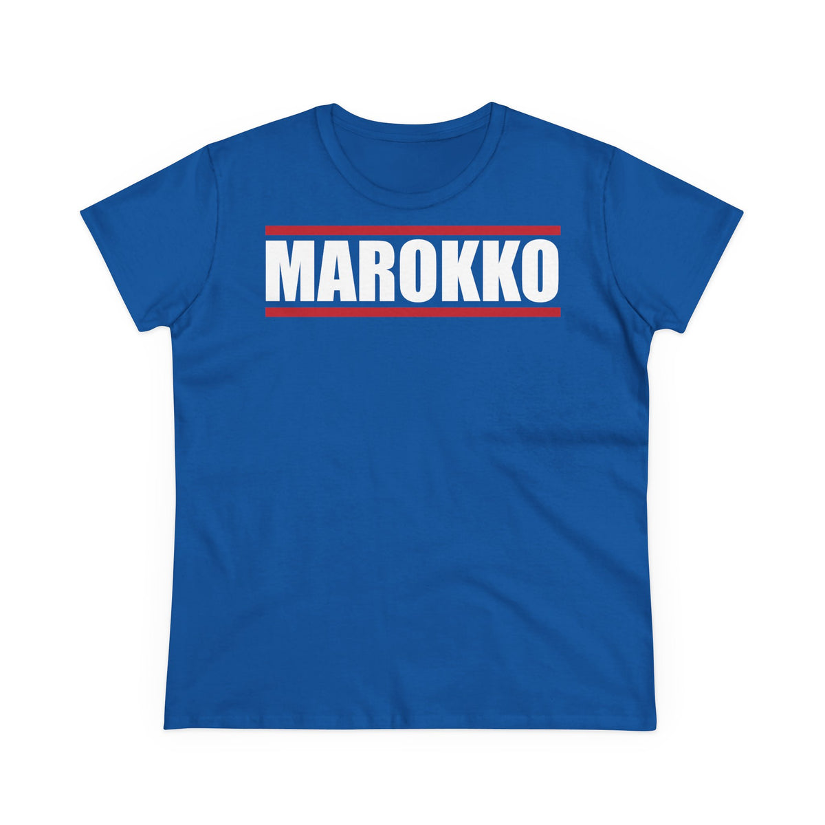 Escudo de Marruecos, bandera de Marruecos, orgullo, aficionada al fútbol y al deporte, idea de regalo - Camiseta para mujer