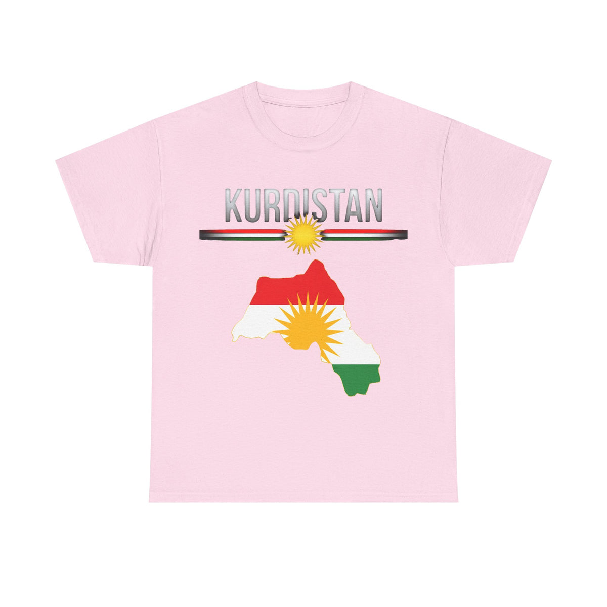 Kurdistán Bandera Sol Escudo Patria Orgullo - Camiseta unisex