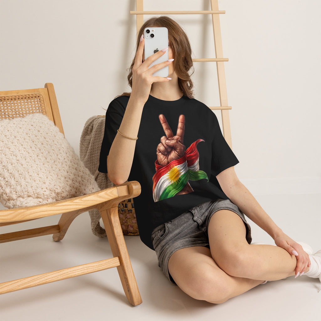 Kurdistan Peace Flagge Heimat Stolt - Unisx  T-Shirt