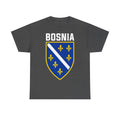 Bosnia Wappen Flagge Stolz Heimat Fußball fan Geschenkidee - Unisex T-Shirt