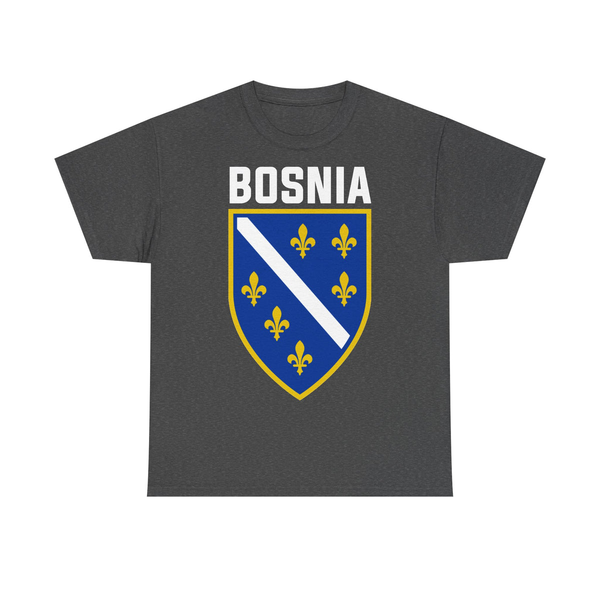 Bosnia Wappen Flagge Stolz Heimat Fußball fan Geschenkidee - Unisex T-Shirt