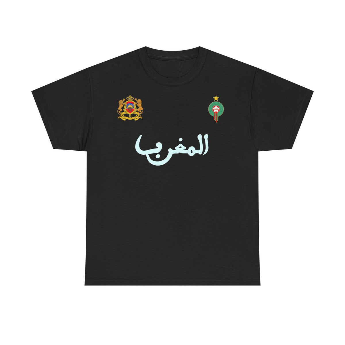 Marruecos Escudo Morocco Bandera Orgullo Fútbol Fan Deporte FIdea de regalo - Camiseta unisex