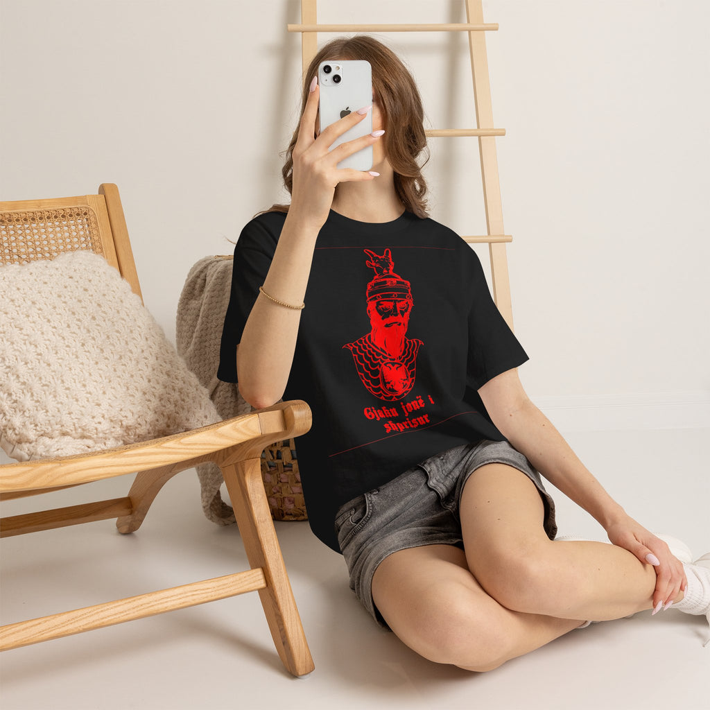Albania Wappen Shqiptar Flagge Adler Fußball Fan Sport Unisex T Shirt