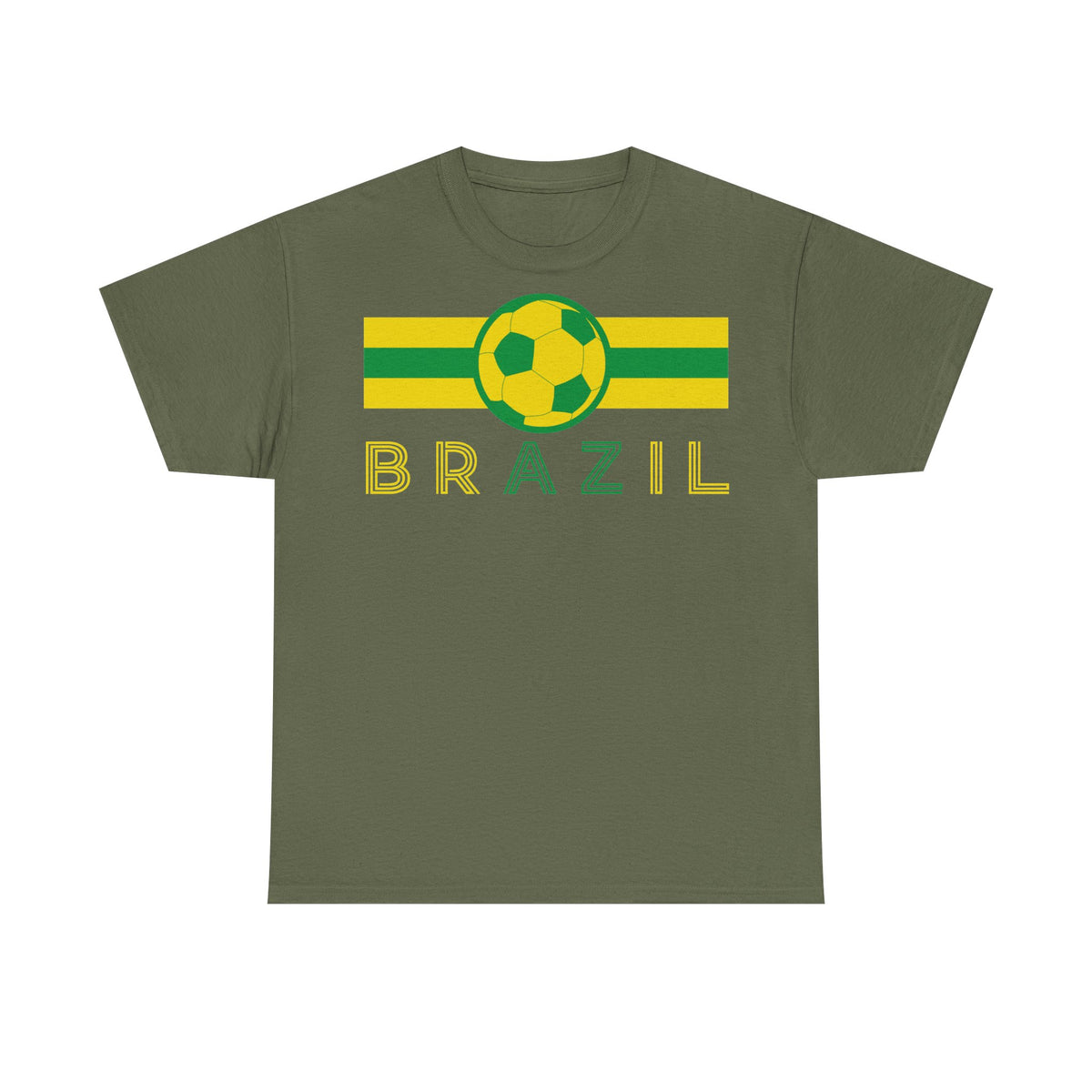 Brazil Brasilien Wappen Flagge Sport Fan Fußball Geschenkidee - Unisex T-Shirt