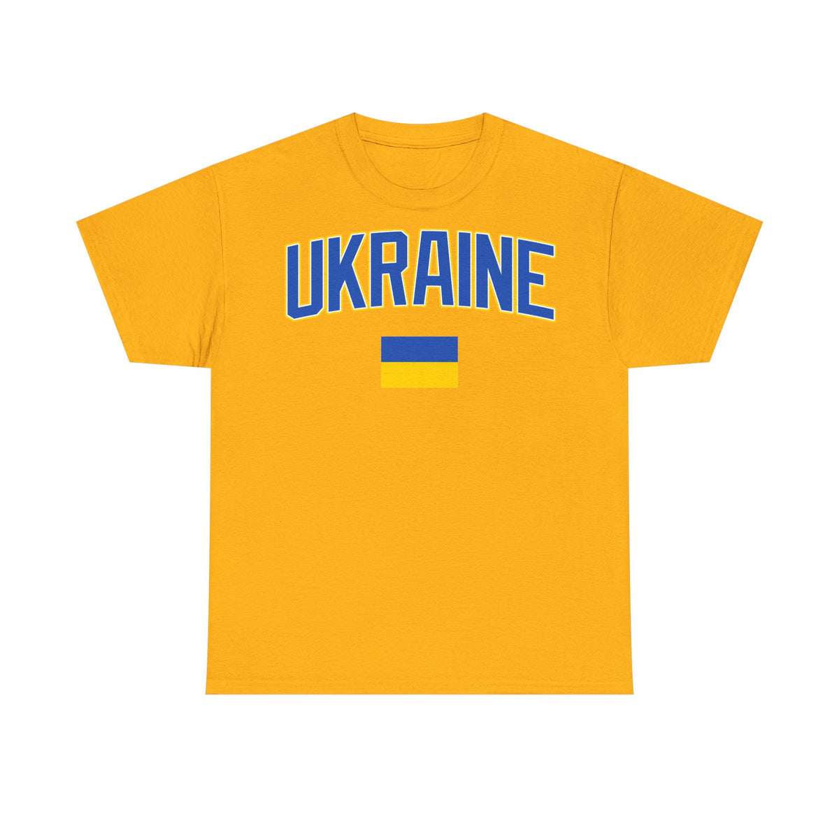 Bandera de Ucrania escudo idea de regalo afición al deporte moda vintage - Camiseta unisex