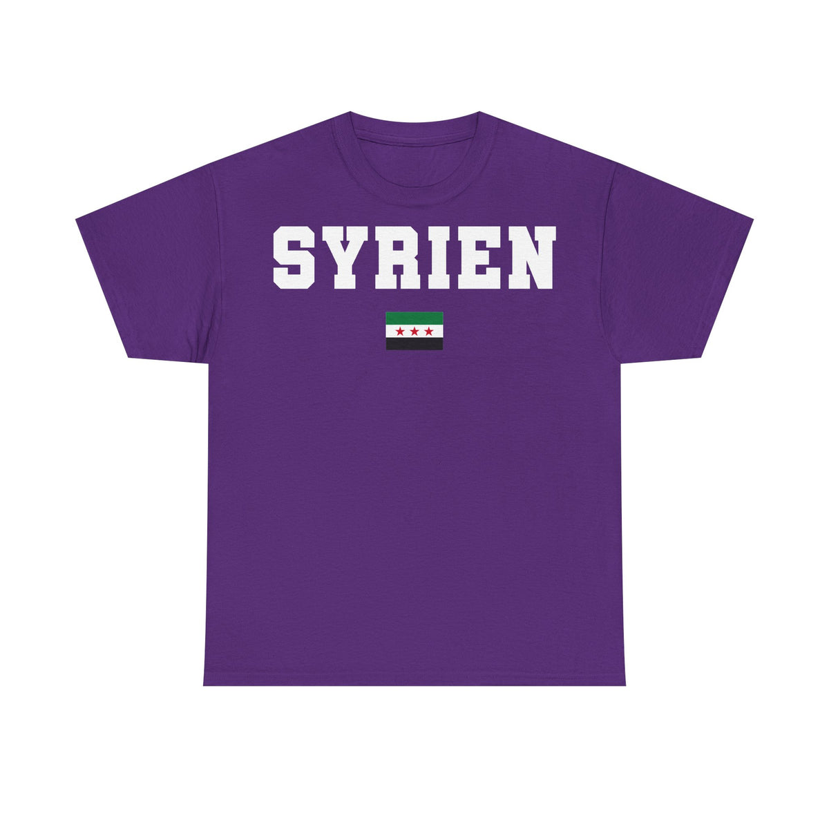 Syria Syrien Wappen Flagge Heimat Sport Fan Geschenkidee - Unisex T-Shirt