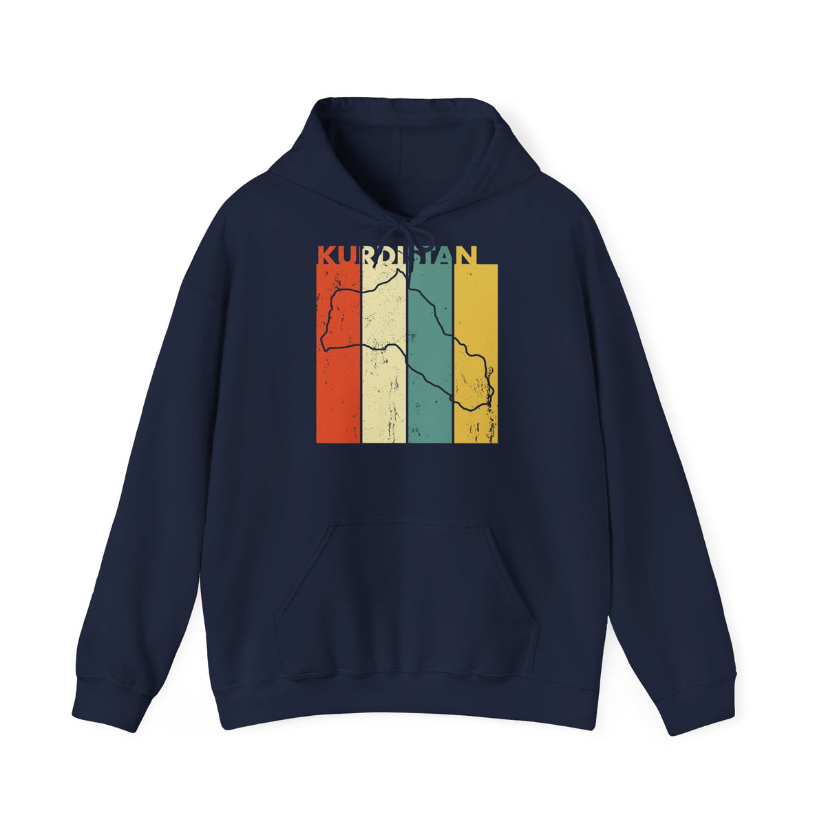 Kurdistan patria orgoglio stemma bandiera sport calcio regalo per tifosi - felpa con cappuccio unisex