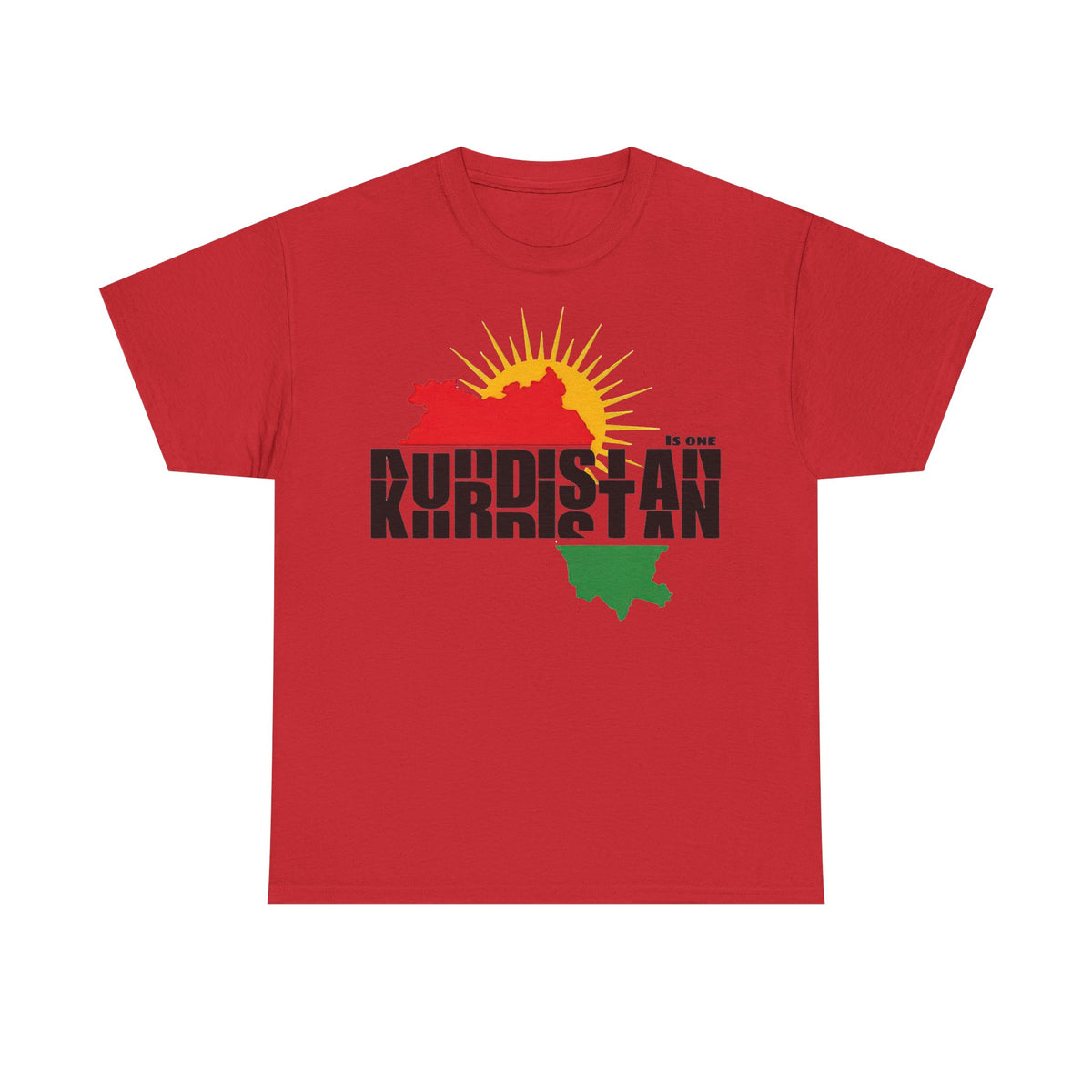 Kurdistan is ONE Flagge Heimat Newroz - Unisex T-Shirt