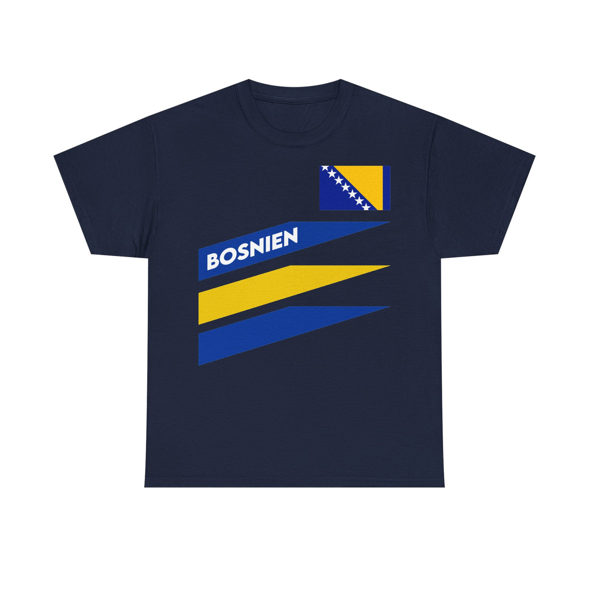 Bosnia Wappen Flagge Stolz Heimat Fußball fan Geschenkidee - Unisex T-Shirt