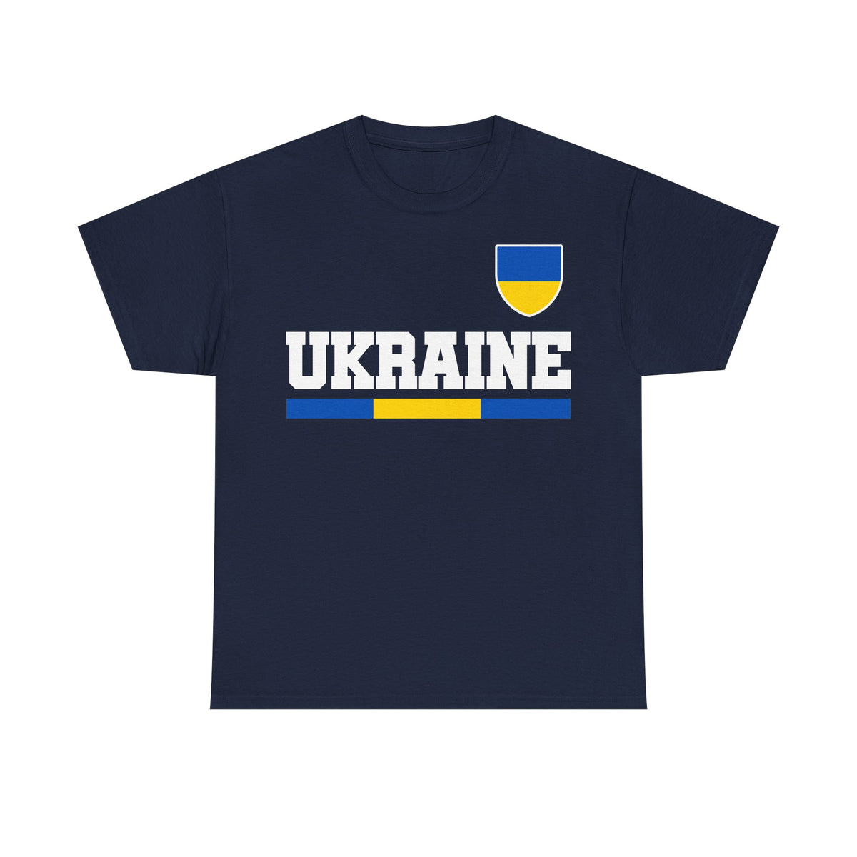 Bandera de Ucrania escudo idea de regalo afición al deporte moda vintage - Camiseta unisex